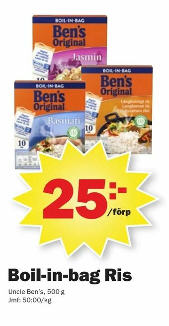 Pekås Boil-in-bag Ris erbjuda