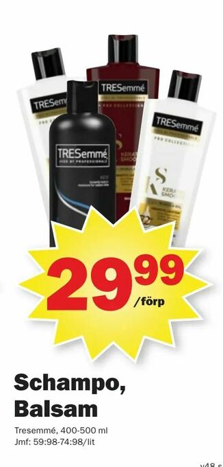 Pekås Schampo, Balsam erbjuda