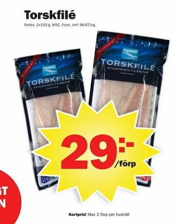 Pekås Torskfilé erbjuda