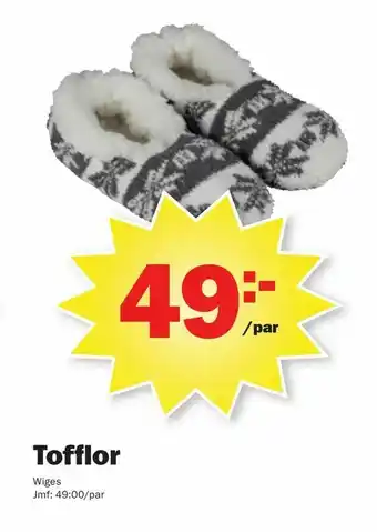 Pekås Tofflor erbjuda