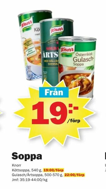 Pekås Soppa erbjuda