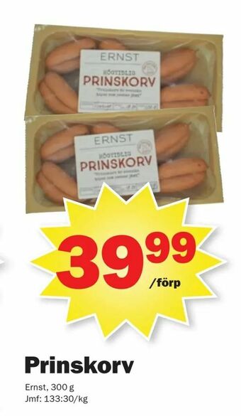 Pekås Prinskorv erbjuda