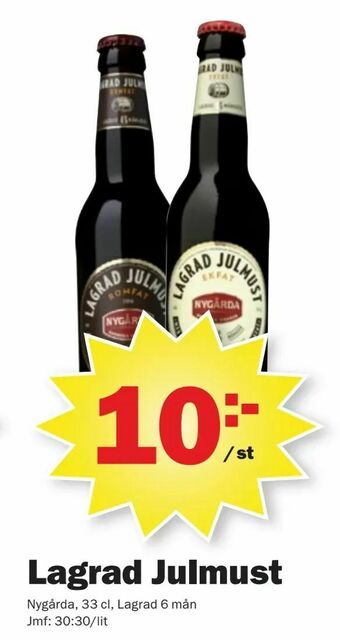 Pekås Lagrad Julmust erbjuda