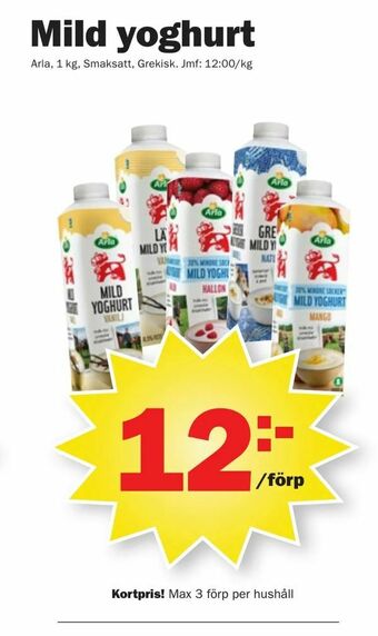 Pekås Mild yoghurt erbjuda