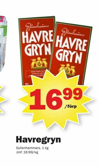 Pekås Havregryn erbjuda