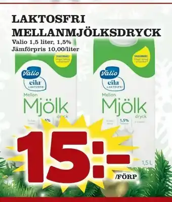 Prisma Mat Laktosfri mellanmjölksdryck erbjuda