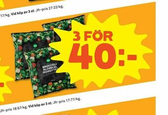 Stora Coop Blomkål/broccoli/morotsmix erbjuda