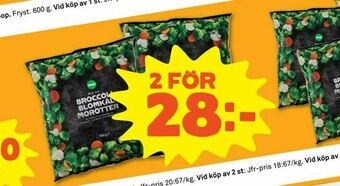 Stora Coop Blomkål/broccoli/morotsmix erbjuda