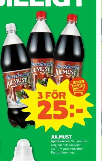 Stora Coop Julmust erbjuda