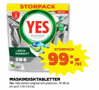 Stora Coop Maskindisktabletter erbjuda