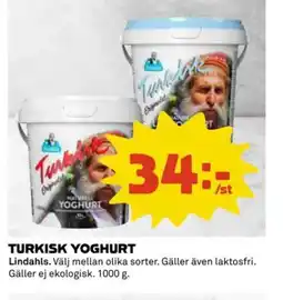 Coop Turkisk yoghurt erbjuda