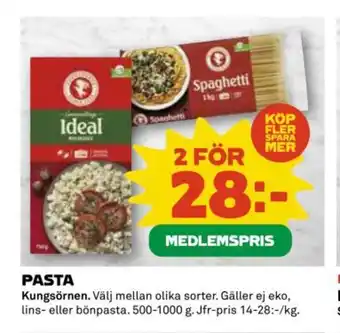 Coop Pasta erbjuda