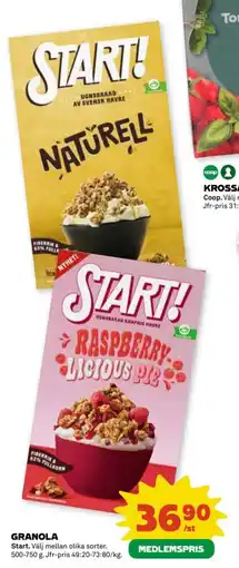 Coop Granola erbjuda
