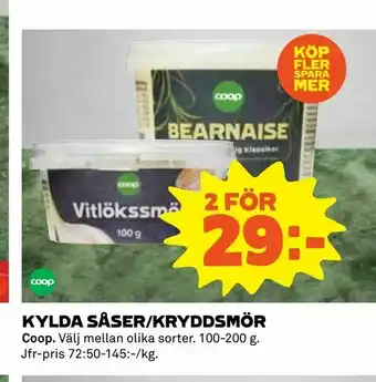Coop Kylda såser/kryddsmör erbjuda