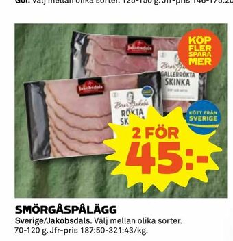 Coop Konsum Smörgåspålägg erbjuda