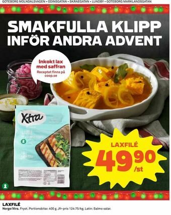 Coop Konsum Laxfilé erbjuda