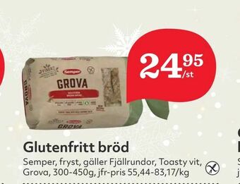 Hemköp Glutenfritt bröd erbjuda