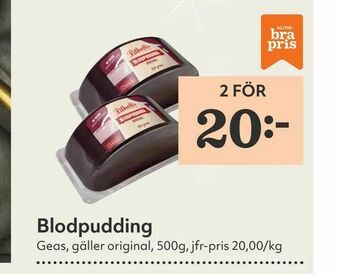 Hemköp Blodpudding erbjuda