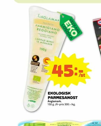 Stora Coop Ekologisk parmesanost erbjuda