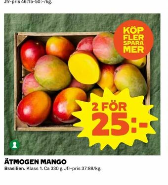 Coop Extra Ätmogen mango erbjuda