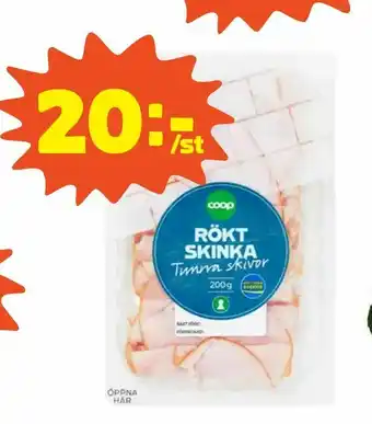 Coop Skinka rökt erbjuda