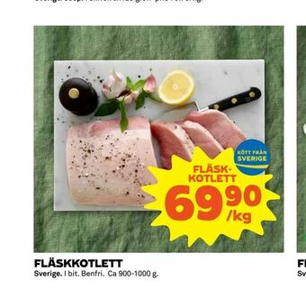 Coop Extra Fläskkotlett erbjuda