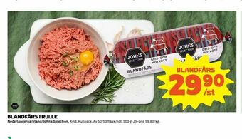 Coop Extra Blandfärs i rulle erbjuda