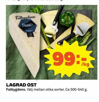 Coop Konsum Lagrad ost erbjuda
