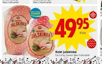 Kokt julskinka