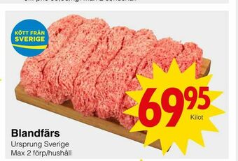 Matöppet Blandfärs erbjuda