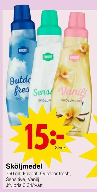 Matöppet Sköljmedel erbjuda