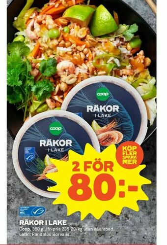 Stora Coop Räkor i lake erbjuda