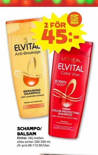 Stora Coop Schampo/ balsam erbjuda