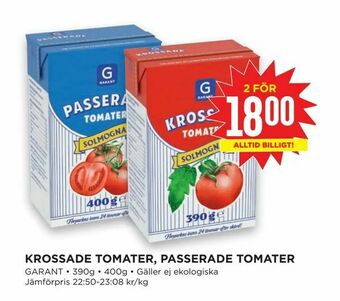 Willys Hemma Krossade tomater, passerade tomater erbjuda