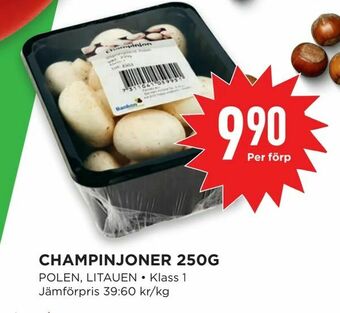 Willys Hemma Champinjoner 250g erbjuda