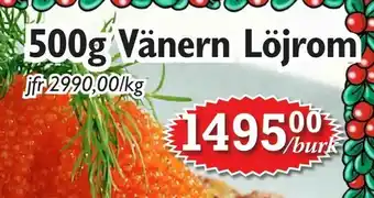 T-jarlen 500g Vänern Löjrom erbjuda