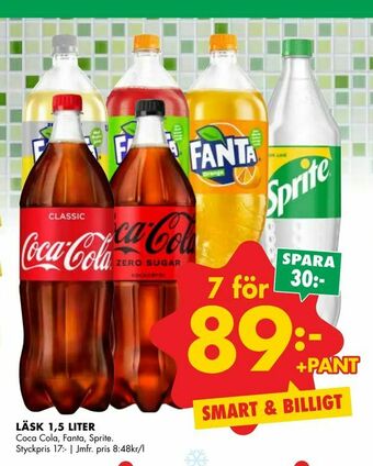 ÖoB Läsk 1,5 liter erbjuda