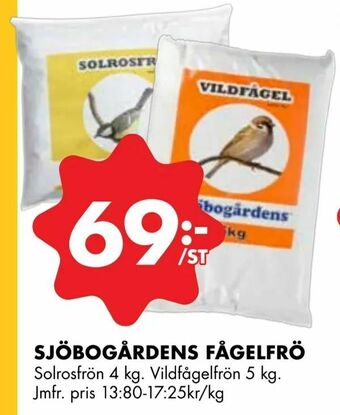 ÖoB Sjöbogårdens fågelfrö erbjuda