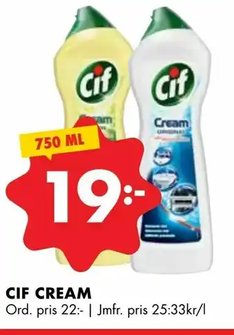 ÖoB Cif cream erbjuda