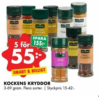 ÖoB Kockens kryddor erbjuda