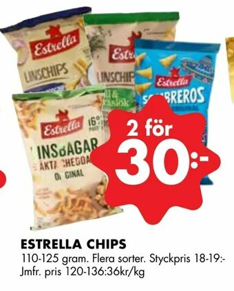 ÖoB Estrella chips erbjuda