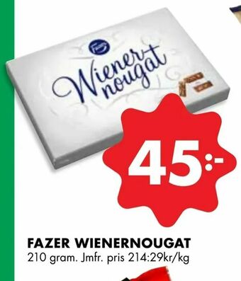 ÖoB Fazer wienernougat erbjuda