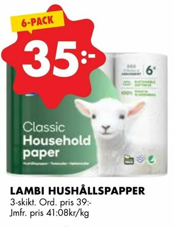 ÖoB Lambi hushållspapper erbjuda