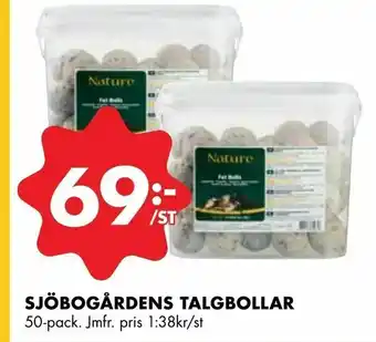 ÖoB Sjöbogårdens talgbollar erbjuda