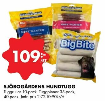 ÖoB Sjöbogårdens hundtugg erbjuda