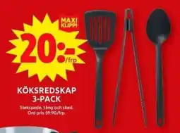 ICA Maxi KÖKSREDSKAP 3-PACK erbjuda