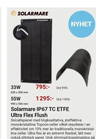 Erlandsons Brygga Solarmare IP67 TC ETFE Ultra Flex Flush erbjuda