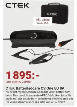 Erlandsons Brygga CTEK Batteriladdare CS One EU 8A erbjuda