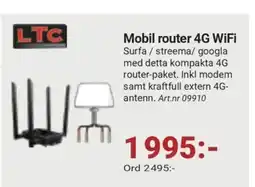 Erlandsons Brygga Mobil router 4G WiFi erbjuda