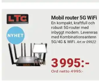 Erlandsons Brygga Mobil router 5G WiFi erbjuda